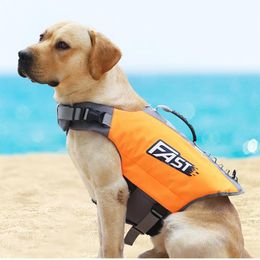 Harnais Gilet de sauvetage pour animaux de compagnie pour la natation chien gilet de natation vêtements de gilet de sauvetage pour chien poignée de sauvetage flottante vêtements de sauvetage pour chien de compagnie