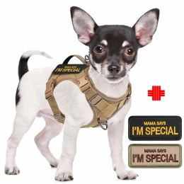 Arneses Arnés de perros táctico para perros pequeños chaleco de perro de servicio militar con mango vertical y chaleco reflexivo para entrenamiento al aire libre