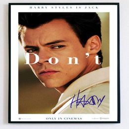 HARRY STYLES NIET ZORGEN DARLING FILM ONDERTEKEND Schilderijen Art Film Print Zijde Poster Thuis Wall Decor 60x90cm231Q