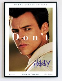 HARRY STYLES DON'T WORRY DARLING MOVIE SIGNED Paintings Art Film Print Silk Poster Home Wall Decor 60x90cm
