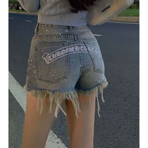 Haruku Fashion Biker Shorts 2023 Zomer Nieuw sexy meisje Hoge taille dun een lijnbroek Tide korte jeans vrouwen