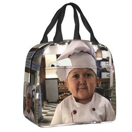 Hasbulla Cooking Master Lunch Bag Men vrouwen thermische koeler geïsoleerde lunchbox voor kinderen school werk picknicken voedsel draagtas tassen