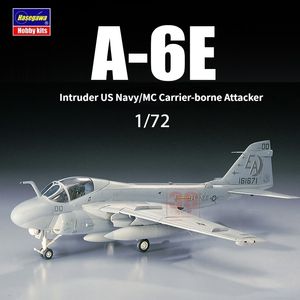 Hasegawa 00338 ensamblaje modelo de avión 1/72 A-6E Intruder US Navy/MC-borne Attacker Kits de modelos para modelos Hobby DIY 240116