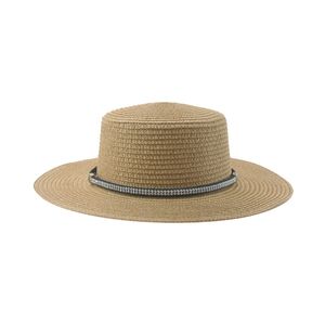 Hoed strandhoeden voor vrouwen emmer hoed stro hoed zomer zonbescherming plat top casual zomer dames hoed nieuw