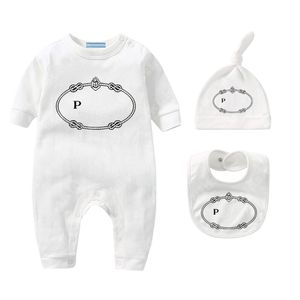 Chapeau Designer Baby Onesies Bavoirs Burp Cloths Ensembles Body pour bébé Barboteuse en coton Barboteuses Garçons Filles Costume Salopette Vêtements Combinaison Bodys pour bébés s s