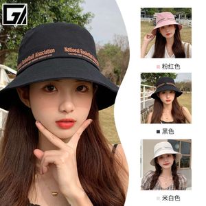 Chapeau pour femme en été, version coréenne, chapeau de pêcheur tendance pour femme au printemps et en automne, visage rond, petit et élégant, chapeau de protection solaire et de protection solaire