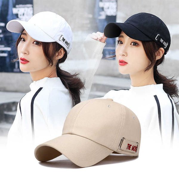 Chapeau fille été coréen décontracté casquette de baseball automne hiver lettre casquette doux amour chapeau de soleil mode