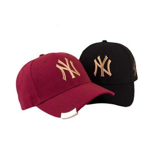 Chapeau Version Coréenne NY Casquette de Baseball Classique pour Femmes Bord à Clip en Métal Broderie Tridimensionnelle Chapeau Pare-Soleil Décontracté pour Hommes Sensation Haut de Gamme Polyvalente