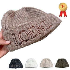 Hat Man Lowe Site officiel 1: 1 High Caps Hiver Designer Boneie Hommes et femmes Chapeaux de tricot chaud S
