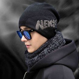 Chapeau de la mode de mode homme de chapeau et protection de l'oreille 2021 pile en laine tricotée en peluche