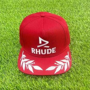 Sombrero RHUDE doodle diseño de moda flores calle gorra de béisbol gorras de bola para hombre mujer sombrero de cubo ajustable gorros cúpula A7