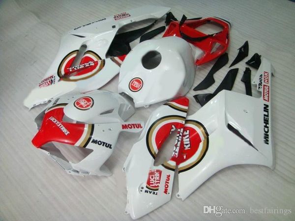 Venta de sombreros Carenados para Honda CBR1000RR 2004 2005 kit de carenado de moldeo por inyección rojo blanco CBR 1000 RR 04 05 JQ22