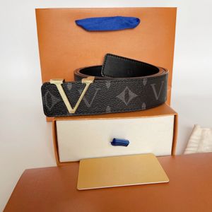 Ceinture de créateur boucle de mode ceinture louisvuitton en cuir véritable largeur 4,0 cm 20 styles de haute qualité avec boîte designer hommes Louise Vitton femmes ceintures pour hommes AAAAA208