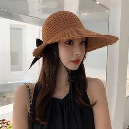 Hoed vrouwen lente en zomer gezicht holle ademende zonnebrand hoed reizen fashion visser hoed stro zon hoed