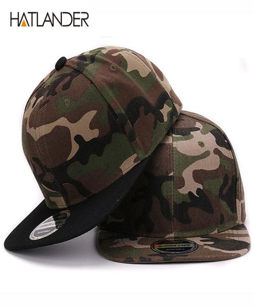 HATLANDER CAMOUFLAGE SNAPBACK POLYESTER CAP