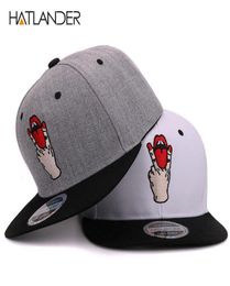 Hatlander Fashion Snapback Baseball Caps BBoy Gorras Planas Bone Snapback Hat Cool Femmes Men Snapbacks Hip Hop Casual Fitted Cap2500479