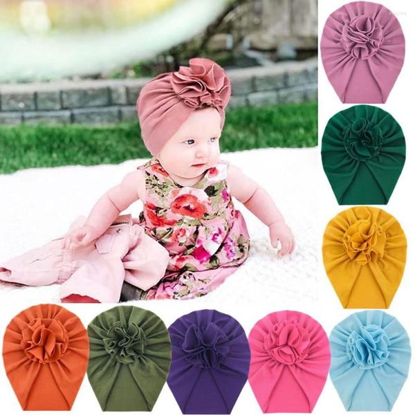 Chapeaux 30 pièces belle fleur de fleur pour bébé fille mode coton Bonnet casquette infantile enfant en bas âge Turban bandeau chapeaux en vrac en gros