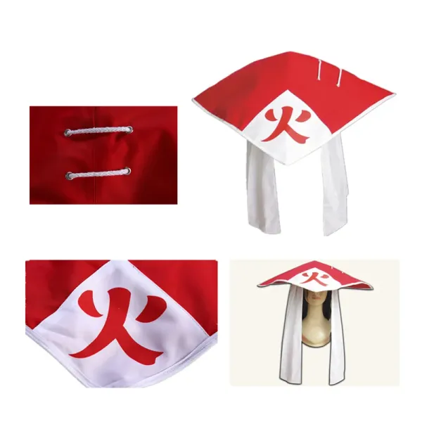 Sombreros Anime cosplay Shippuden Uzumaki Hokage sombrero de bambú Cosplay elegante actuación de fiesta gorra cómic cosplay