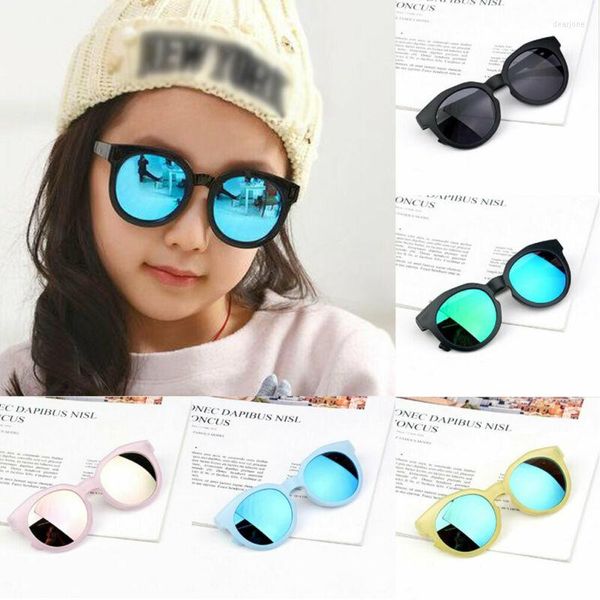 Sombreros Accesorios para bebés Niños Niños Niñas Gafas de sol para niños Sombras Lentes brillantes Protección UV400 Marco elegante para exteriores