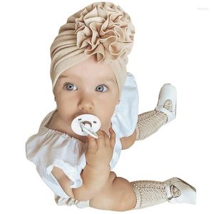 Hoeden babymeisjes wrap head cap lente herfst kinderen hoed sjaal maïskorrels gebreide warme winter elastische kinderen