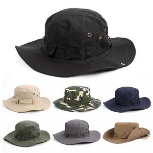 Chapeaux Bucket Chapeaux Mentes et femmes chapeau de soleil largeur largeur respirante chapeau de pêche pour hommes