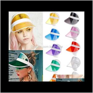 Petten caps petten, sjaals handschoenen mode-aresories drop levering 2021 10 kleuren Visors Unisex neon vizier hoofdband Sun Golf Party Sport Tennis