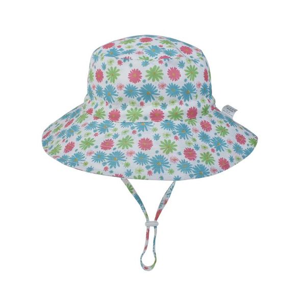 Chapeaux Casquettes Enfants Seau Chapeau Avec Mentonnière Printemps Été Plage Soleil Protection Ronde Top Bébé Cadeau À Large Bord Beau Pêcheur Solide En Plein Air