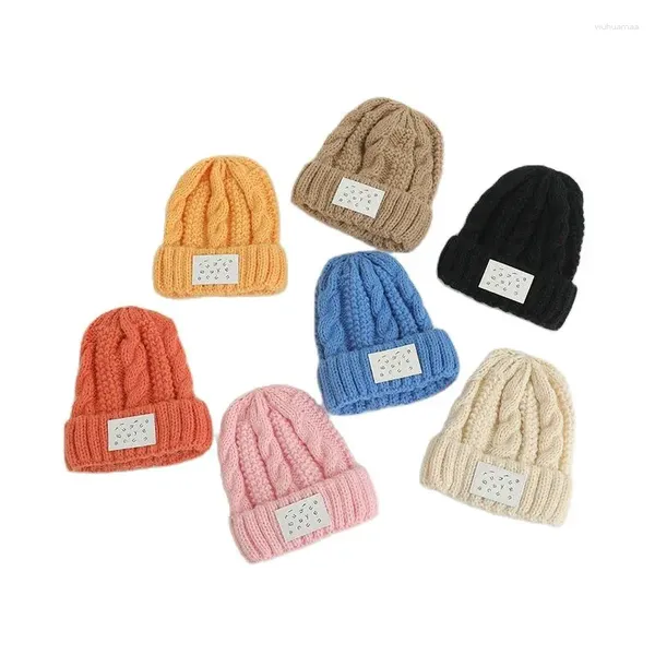 Chapeaux fashion bébé chapeau garçons tricot beanie kids cap child girls filles bonnet bain pour bébé accessoires d'hiver chauds trucs