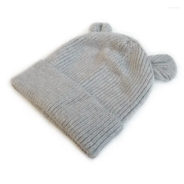 Gorros para niñas, niños, Gorro tejido con orejas encantadoras, Gorro para mantener el calor, Gorro de invierno para niños y bebés, Gorro informal