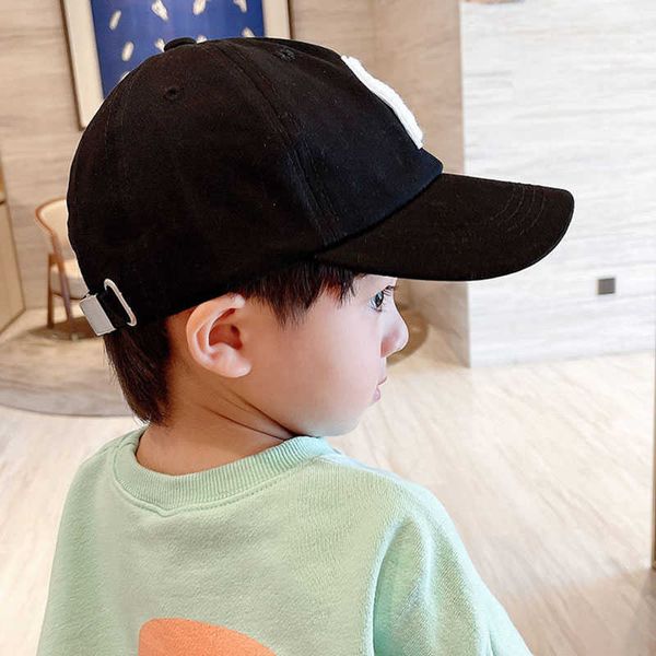 Sombreros Bordado de letras coreano gorra de béisbol para niños Color caramelo verano bebés niños niñas gorras con visera ajustable niños sombrero de playa