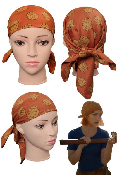 Sombreros Live Action TV One Piece Nami Juego de rol de cosplay Bufanda estampada Pañuelo Accesorios para disfraces Diadema Accesorios para disfraces de fiesta de Halloween