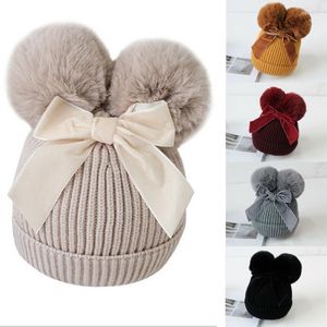 Sombreros Lovely Toddler Kids Girl Boy Baby Infant Winter Warm Crochet Knit Hat Beanie Cap