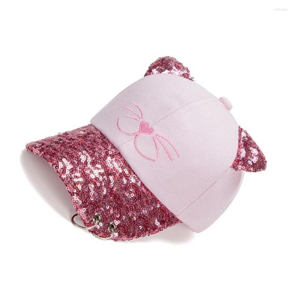 Sombreros Rosa Transpirable Y Ajustable Sombrero Para El Sol Para Niños Adolescentes Gorra De Béisbol Mujeres