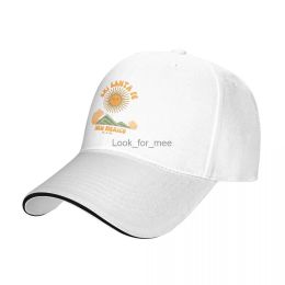 Chapeaux rétro des années 60 santa fe Nouveau-Mexique Texte orange ski rétro / ski vintage Cap de baseball mignon chapeaux de soleil pour femmes masculines HKD230