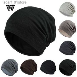 Chapeaux Foulards Ensembles Skullies rayés 7 couleurs Bonnets hommes et femmes chapeaux 2019 Printemps/Été Respirant Tuan Hat Cotton Pile C Skullc TTM-CZX7C24319