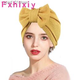 Chapeaux foulards ensembles ultra minces solides féminins grands nœuds nœuds de casse-t-il casseur c-head wr thermes chimiques accessoires accessoires de cheveuxc24319