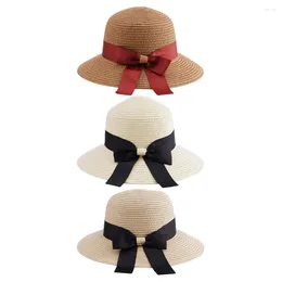 Chapeaux printemps et d'été paille tissée chapeau polyvalent de la femme.