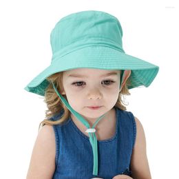 Hüte Sommer Baby Sonnenhut Kinder Outdoor Hals Ohr Abdeckung Anti UV Schutz Strand Kappen Junge Mädchen Schwimmen Für 0-3 jahre