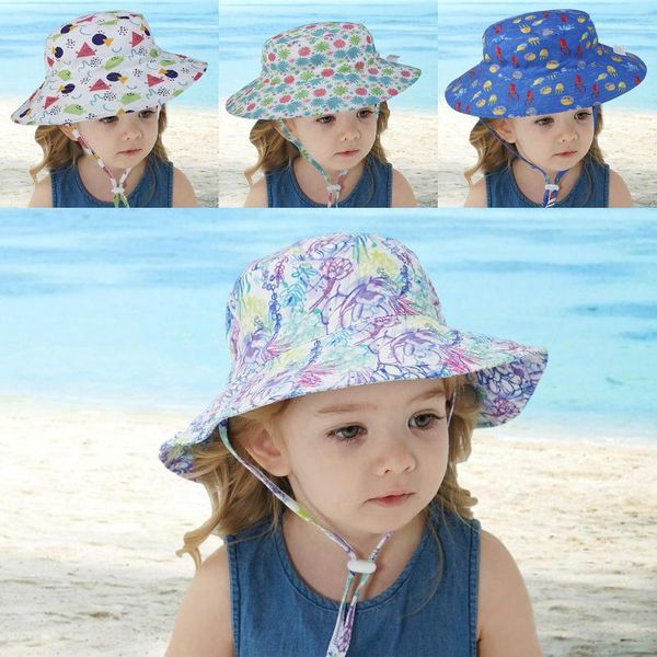 Chapeaux d'été en paille pour enfants, casquette respirante pour bébés filles, avec nœud, chapeau de soleil de plage en plein air, à large bord, pare-soleil de voyage de princesse pour enfants