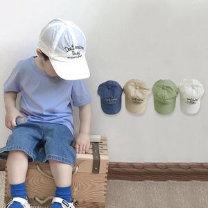 Sombreros de verano de secado rápido con letras, gorra de béisbol para niños, sombrero para el sol informal, gorras con visera ajustable para niños y niñas al aire libre