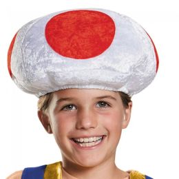 Sombreros Toad Cosplay Sombrero para niños Punto rojo verde Gorro con forma de seta Juego Bros Juego de rol Fantasia Niños Niña Accesorios Regalo de fiesta de Halloween