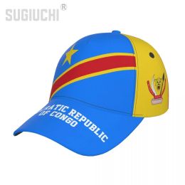 Sombreros Unisex Bandera de la República Democrática del Congo Gorra de béisbol para adultos Sombrero patriótico para fanáticos del fútbol de béisbol Hombres Mujeres