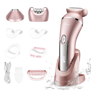 Hatteker Elektrische Epilator Ontharing voor Vrouwen 3 in 1 Scheerapparaat Benen Armen Oksels Bikini Openbare Nat Droog Scheermes 240321