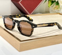 Lunettes de soleil carrées marron havane épaisses pour hommes, lunettes de soleil de luxe, Occhiali da sole UV400