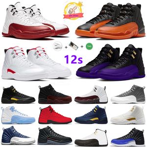 Jumpman 12 12s Basketbalschoenen Heren Briljant Oranje Rood Taxi Winter Zwart Veld Paars Cherry Bulls Game Royal Winter Heren Dames Trainers Sportschoenen 40-47