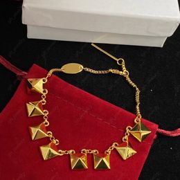 Heb postzegels 18K gouden bedelarmbanden Dames luxe designer armbanden Damesfeest verjaardagscadeau sieraden