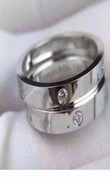 Heb stempels AU750 18K gouden brief ontwerper Diamond ringen voor Lady Mens and Dames Party Wedding Engagement Luxe sieraden voor coup6749881