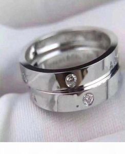Heb stempels AU750 18K gouden brief ontwerper Diamond ringen voor Lady Mens and Dames Party Wedding Engagement Luxe sieraden voor coup2337821