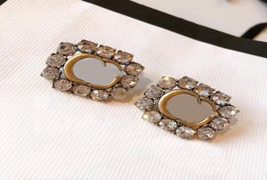 Hebben postzegels mode vierkante volledige diamanten oorbellen aretes orecchini merk designer oorbellen dames bruiloft koppels gift jewelr5587270