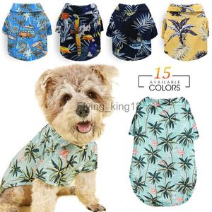 Hawaii Designer Dog Vêtements Summer Beach Pet Pet Dog Dog Dog pour petites chiens moyens Puppy Cat Chihuahua Dog Vêtements Pet Costume HKD230812